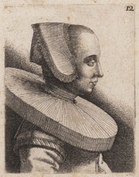 TvB G 4197
<br/>
Vrouw met molensteenkraag en kapje
<br/>
<em>Hollar, Wenzel (1607-1677)</em>